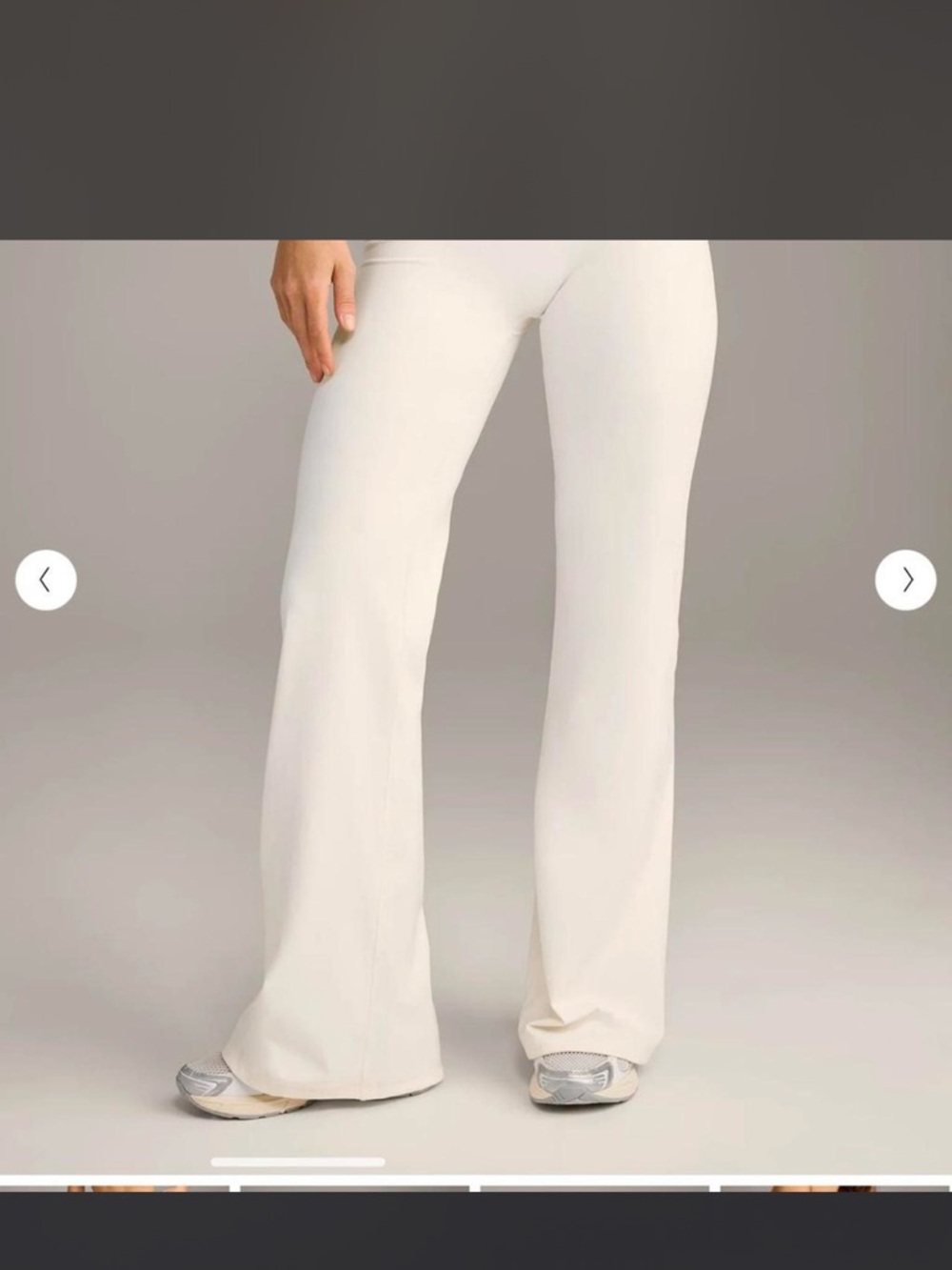 Oner Active unified flares in marshmallow white. L short NWT